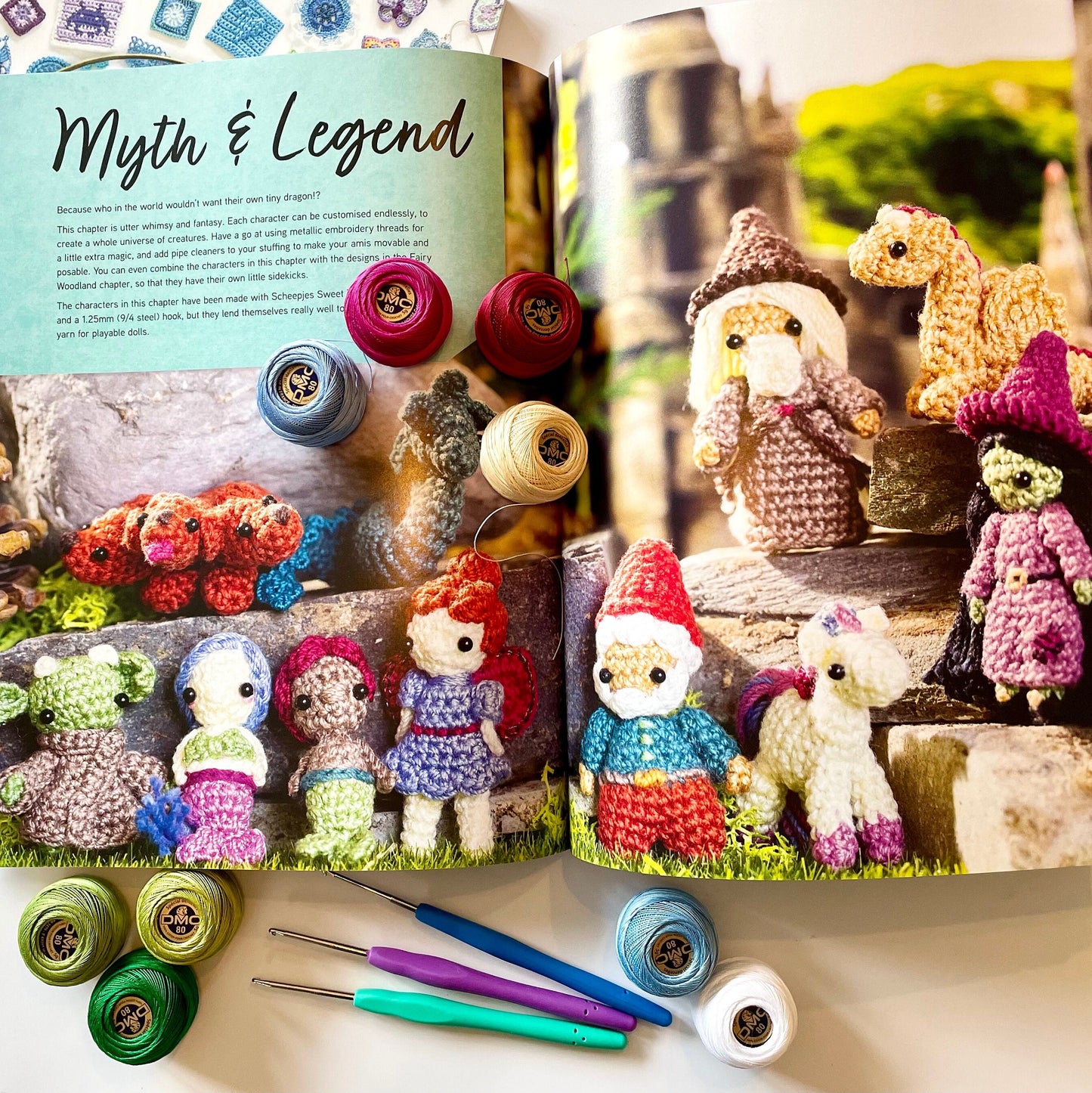 100 Micro Amigurumi Micro Crochet Patterns with step by step Instructions Book. Perfect for beginners and professionals alike.