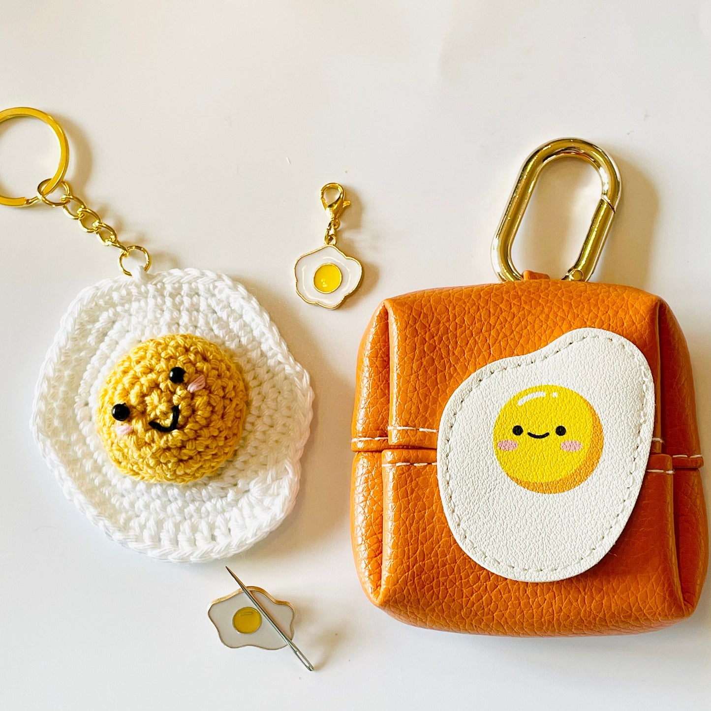 Egg Crochet Keyring Kit