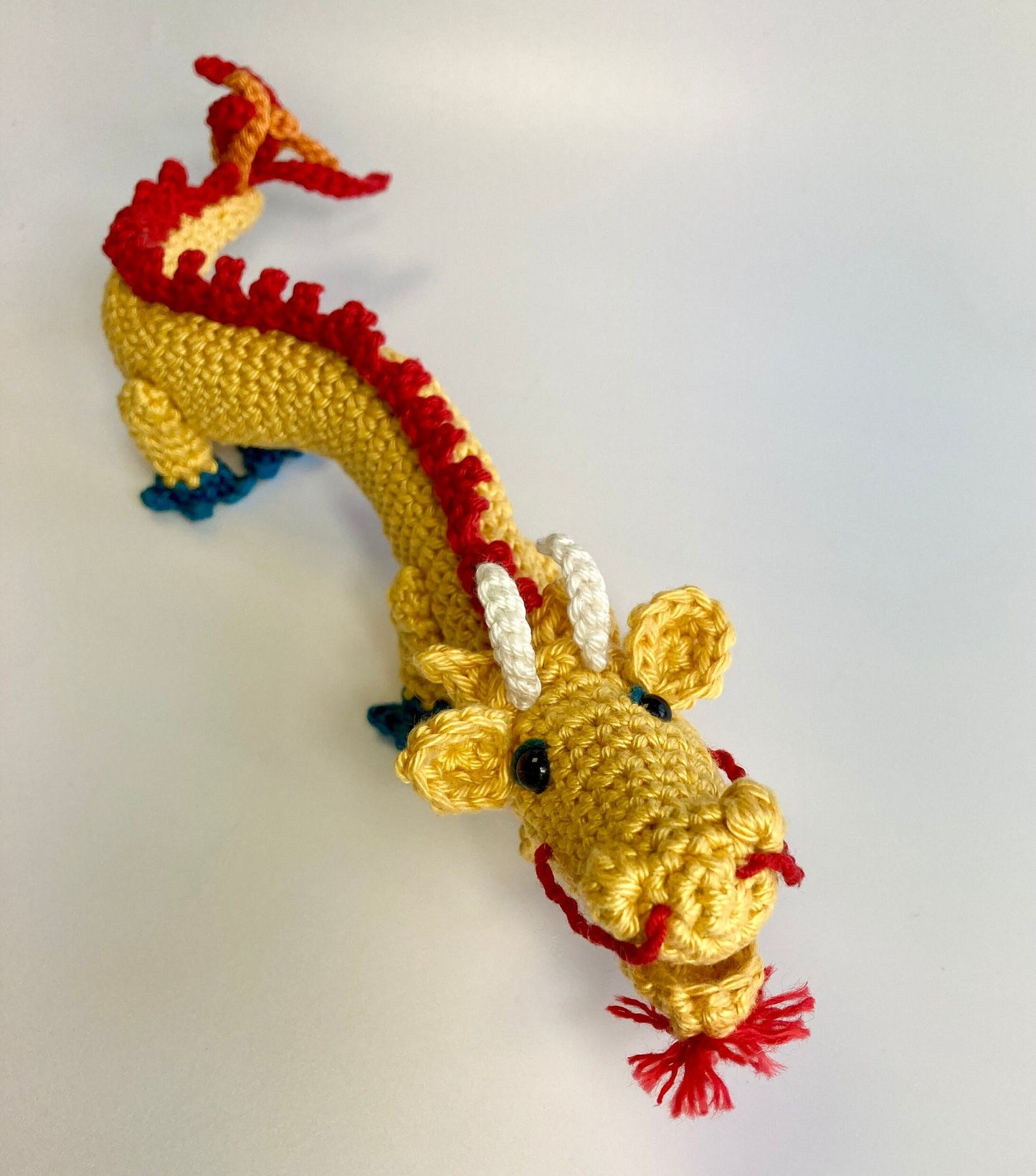 Welcome Year of The Dragon! Chinese Dragon Crochet Kit designed for The British Museum Exhibition. With Luxury British Yarns.