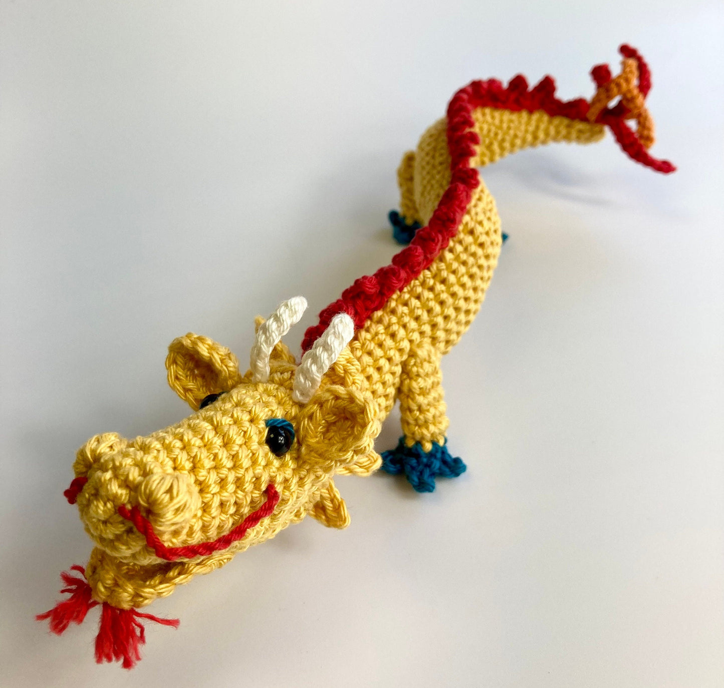 Welcome Year of The Dragon! Chinese Dragon Crochet Kit designed for The British Museum Exhibition. With Luxury British Yarns.