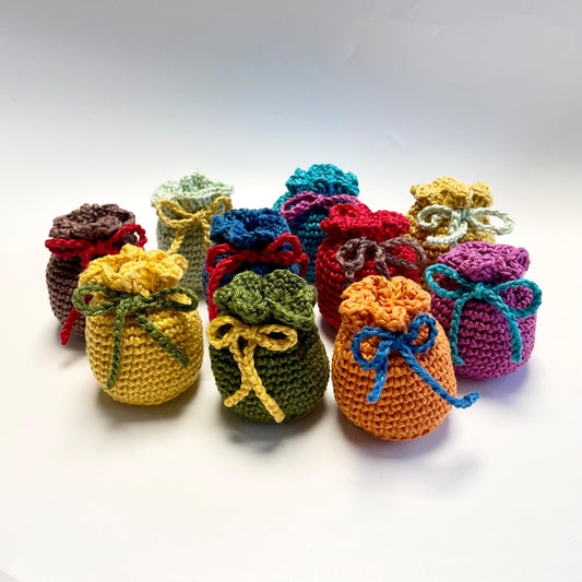 Christmas Sacks Digital Download Crochet Pattern.