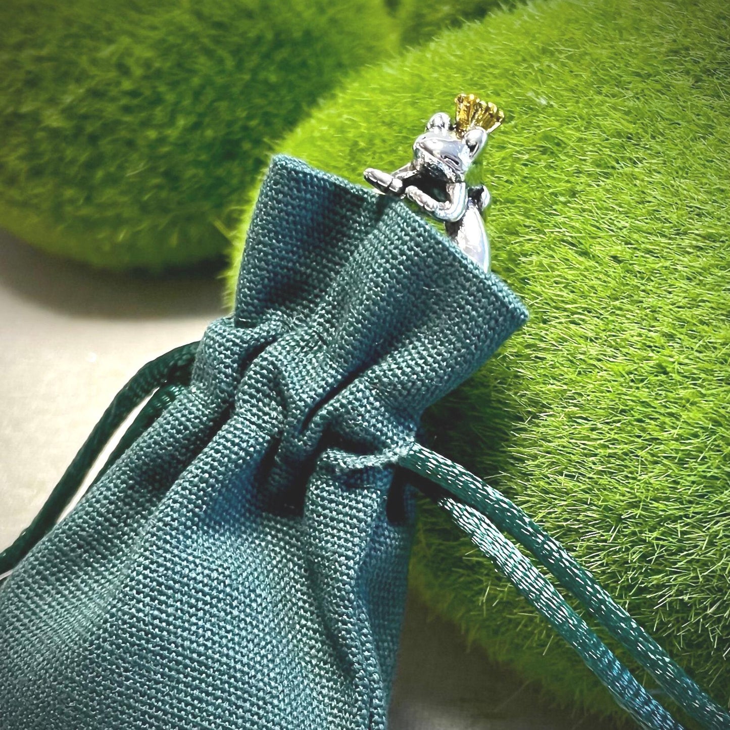 Frog Prince Crochet Ring