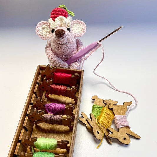 Bunny Yarn Ends Holder.
